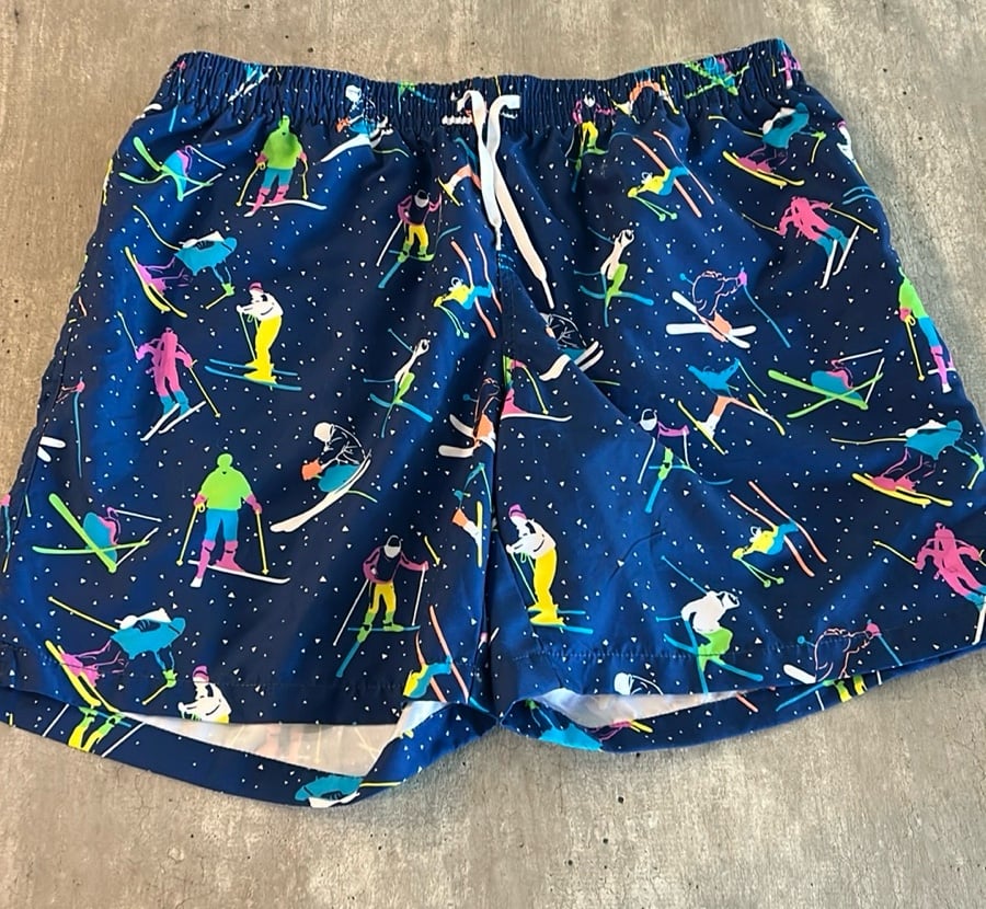 Chubbies navy sky print Swim shorts size XXL