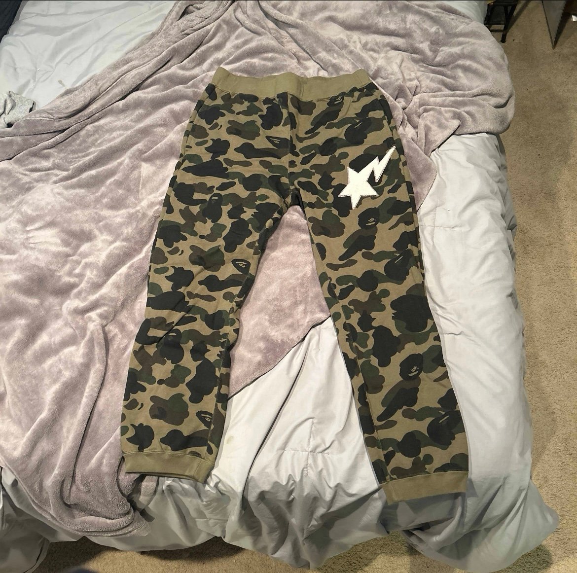 Bape Star camo joggers