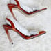 Good American Crystal Crush Stiletto Heels Orange NIB Size 11.5