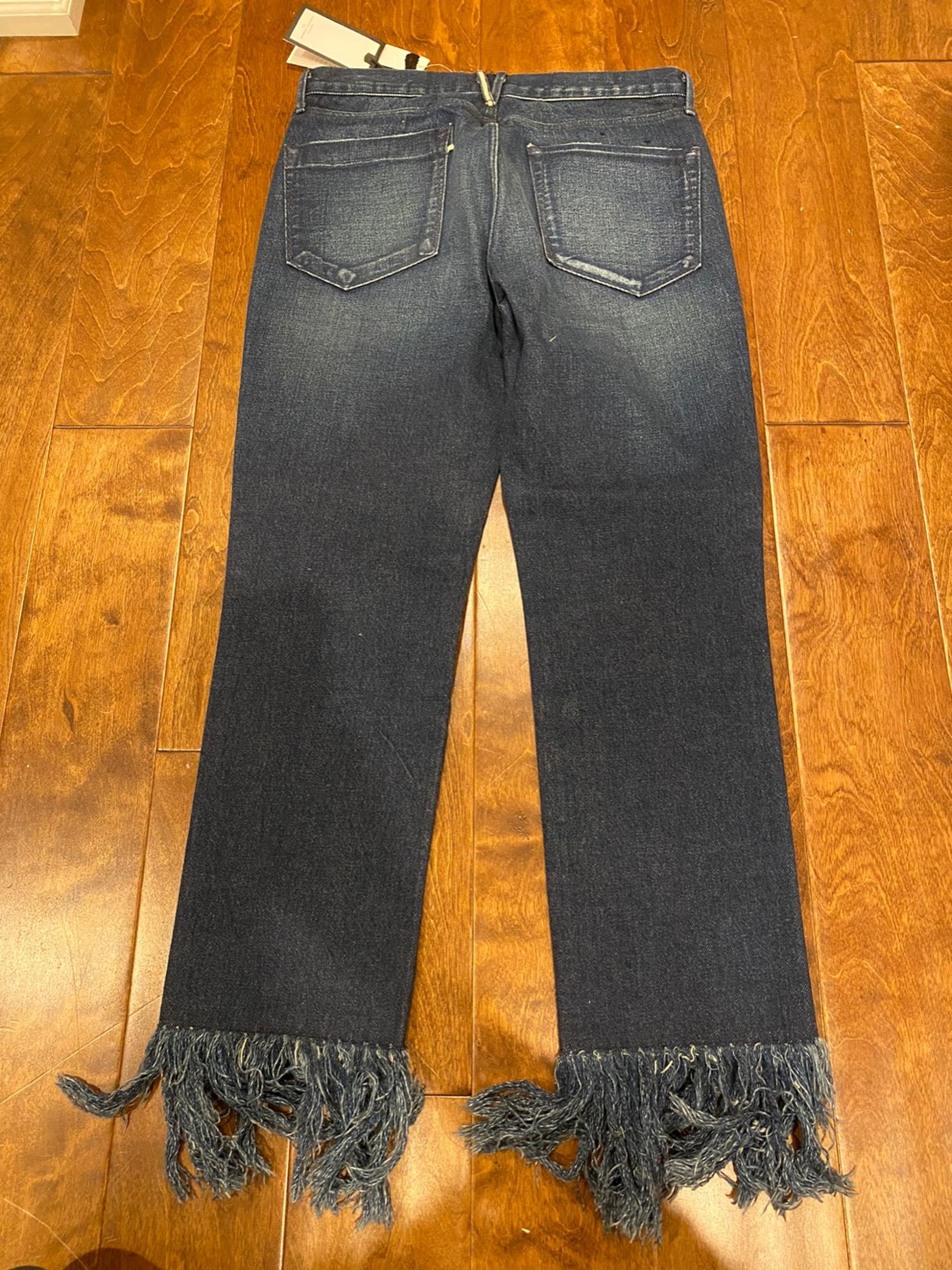 3x1 Crop Fringe Soldier Jeans