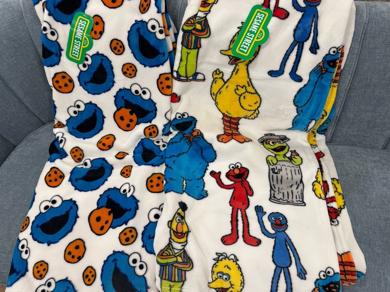 seasame street 2 blankets brand new