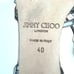 JIMMY CHOO Pewter Metallic Leather Open Toe Strap D'orsay Heel Sandals Sz 40