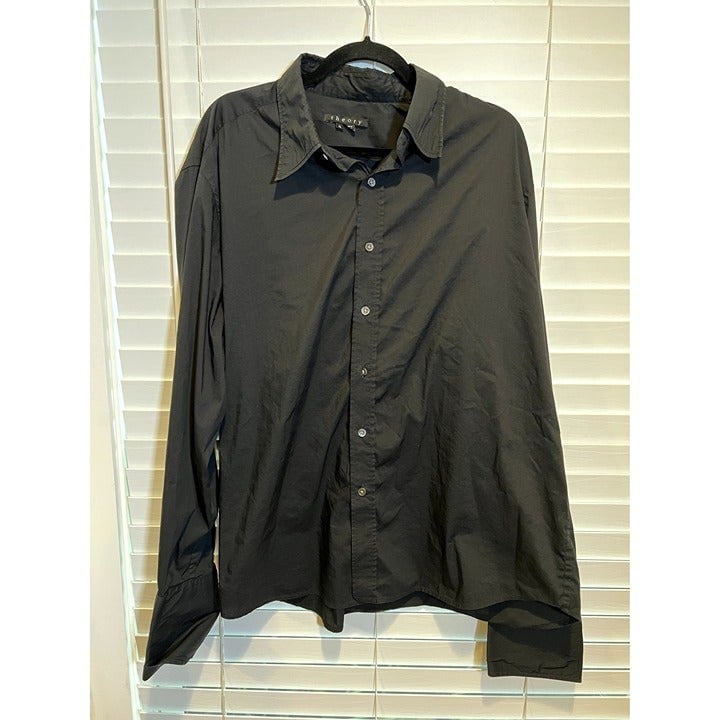 Theory French Cuff Long Sleeve Button Up Shirt - Size XL