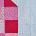 NEW! HANDMADE PATCHWORK PINK RIBBON CANCER, LAP, QUILT, PINKS, 40IN X 59.5 IN