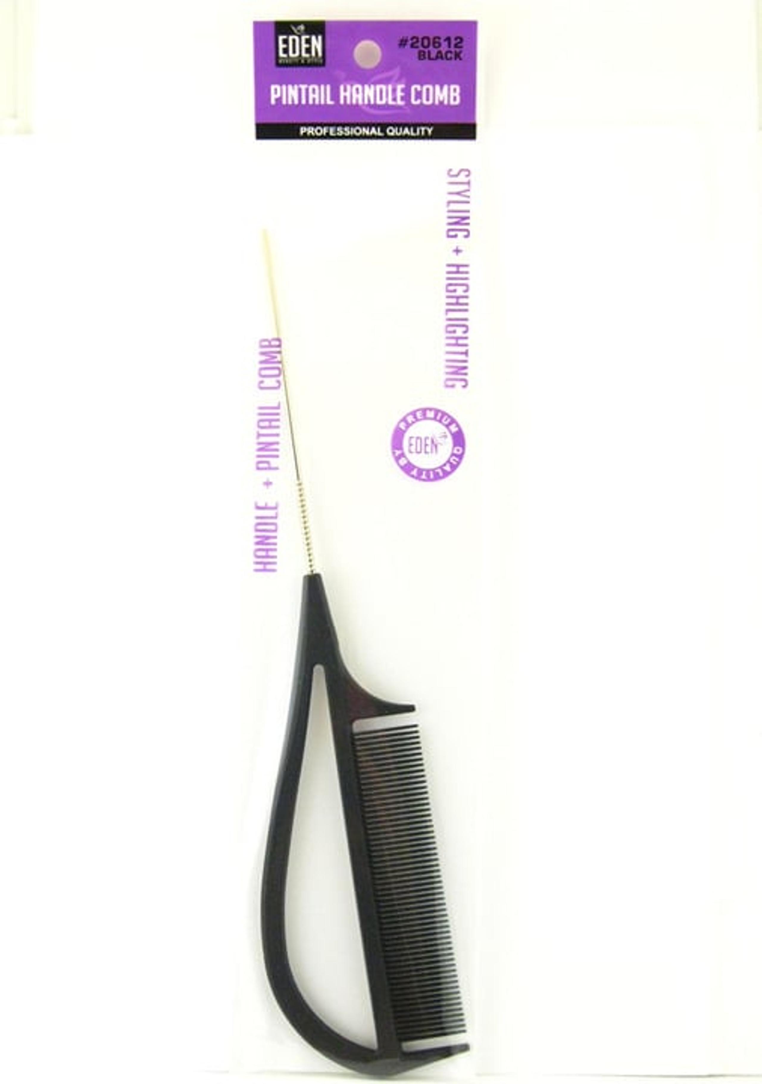 EDEN BLACK PINTAIL HANDLE COMB (20612)