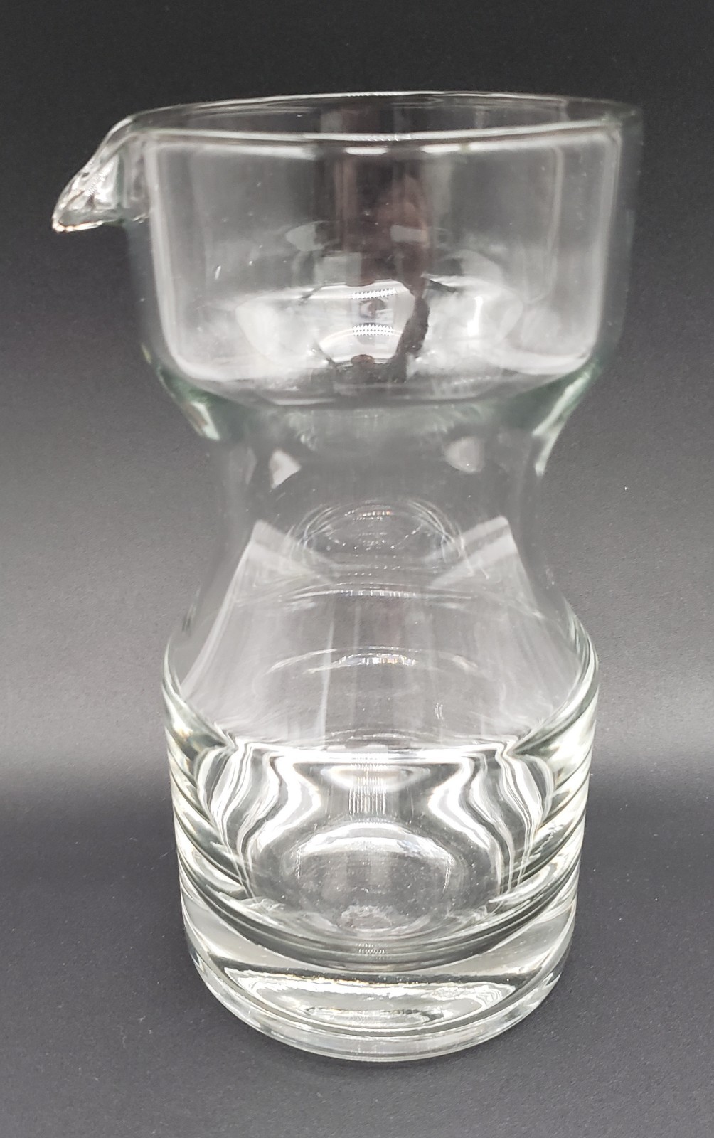 Glasi Hergiswil Glass CARAFE Hand Made in Sweden hand formed