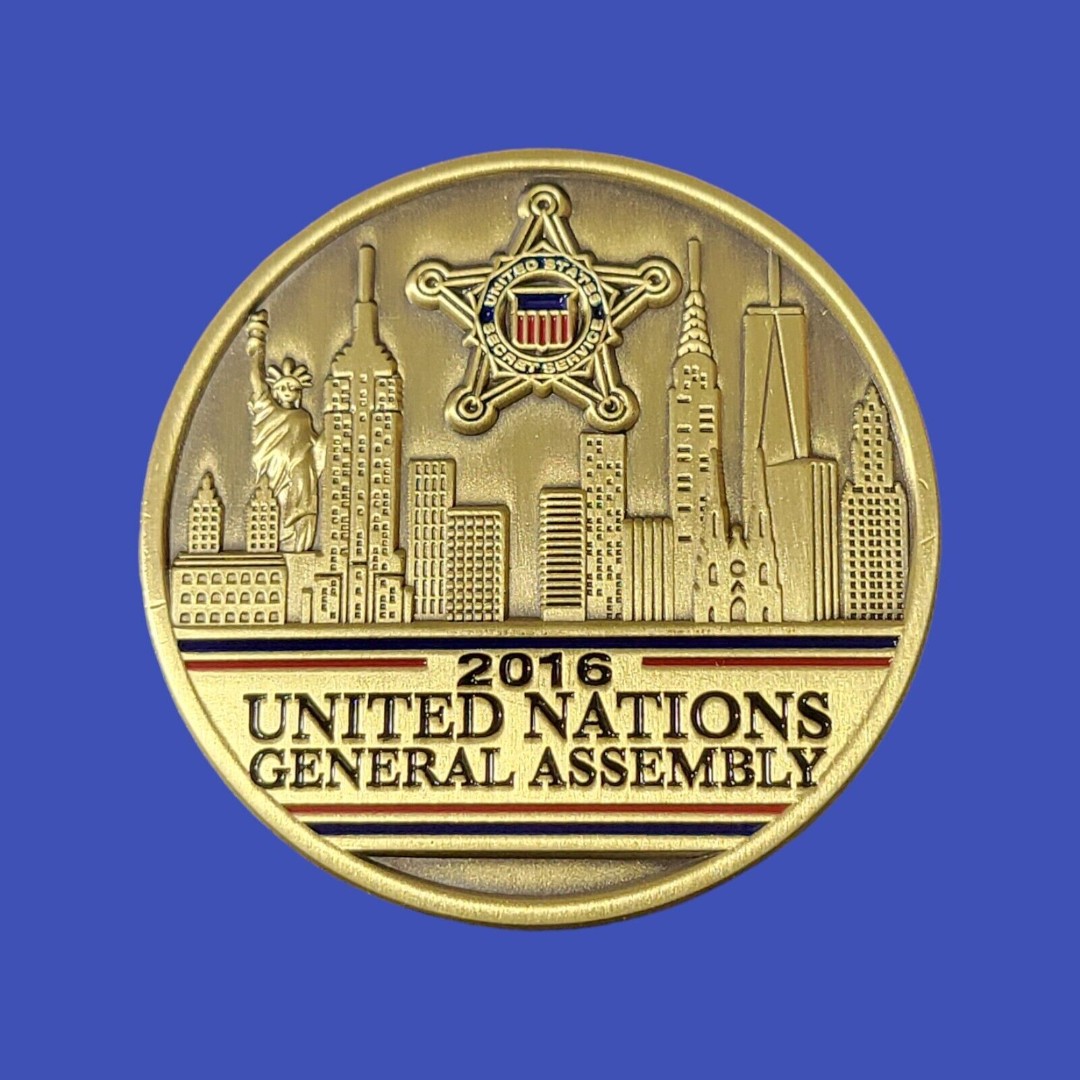 2016 Secret Service UNGA United Nations General Assembly 71 Challenge Coin NYC