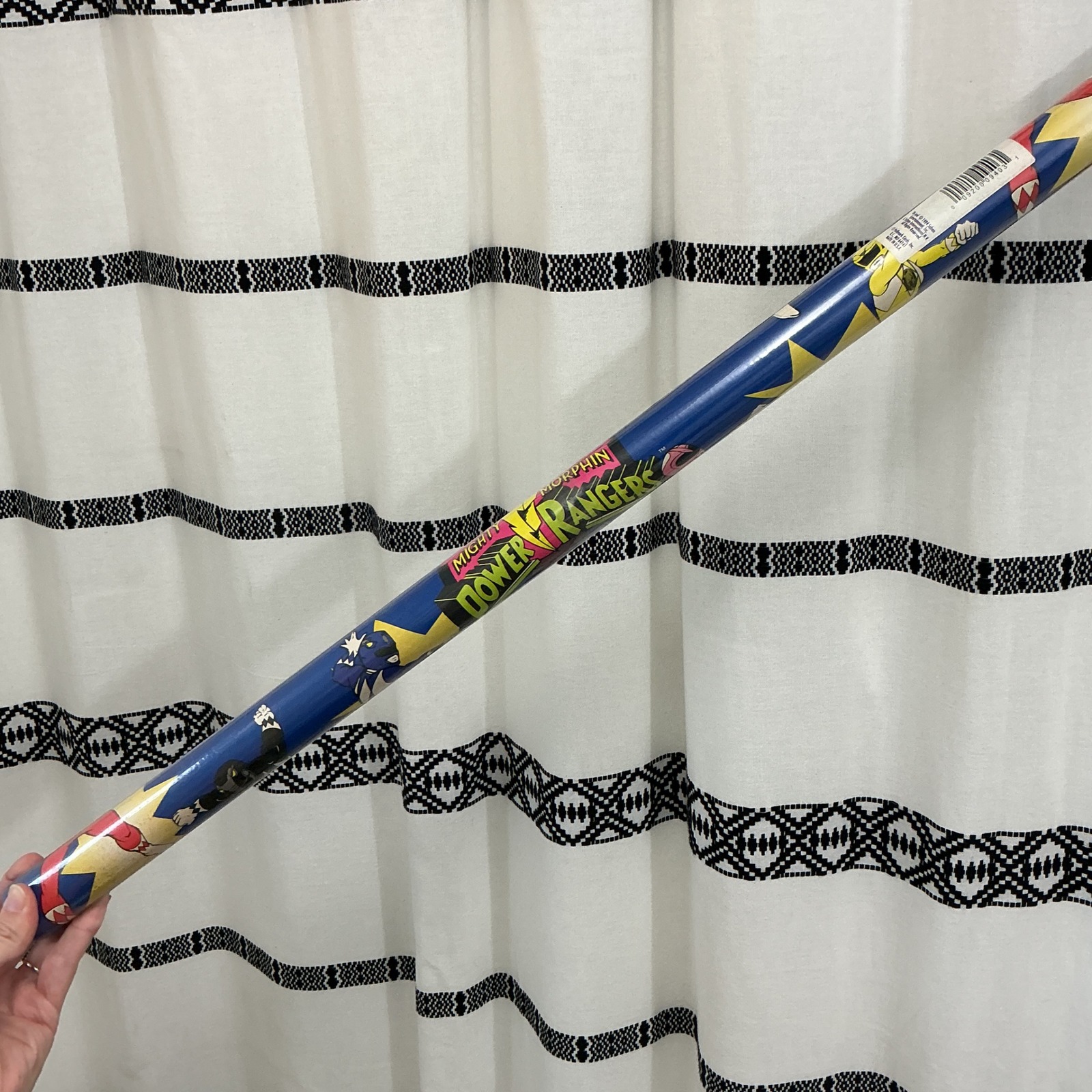 Vintage 1994 Mighty Morphin Power Rangers Gift Wrap 15 Sq Ft NOS