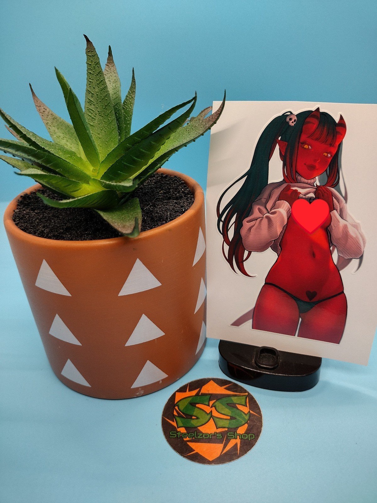 (4.5 Inches) Meru the Succubus (Uncensored #2) - Water-Resistant Vinyl Sticker