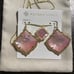 KS earring and necklace set in blush pin