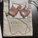 KS earring and necklace set in blush pin