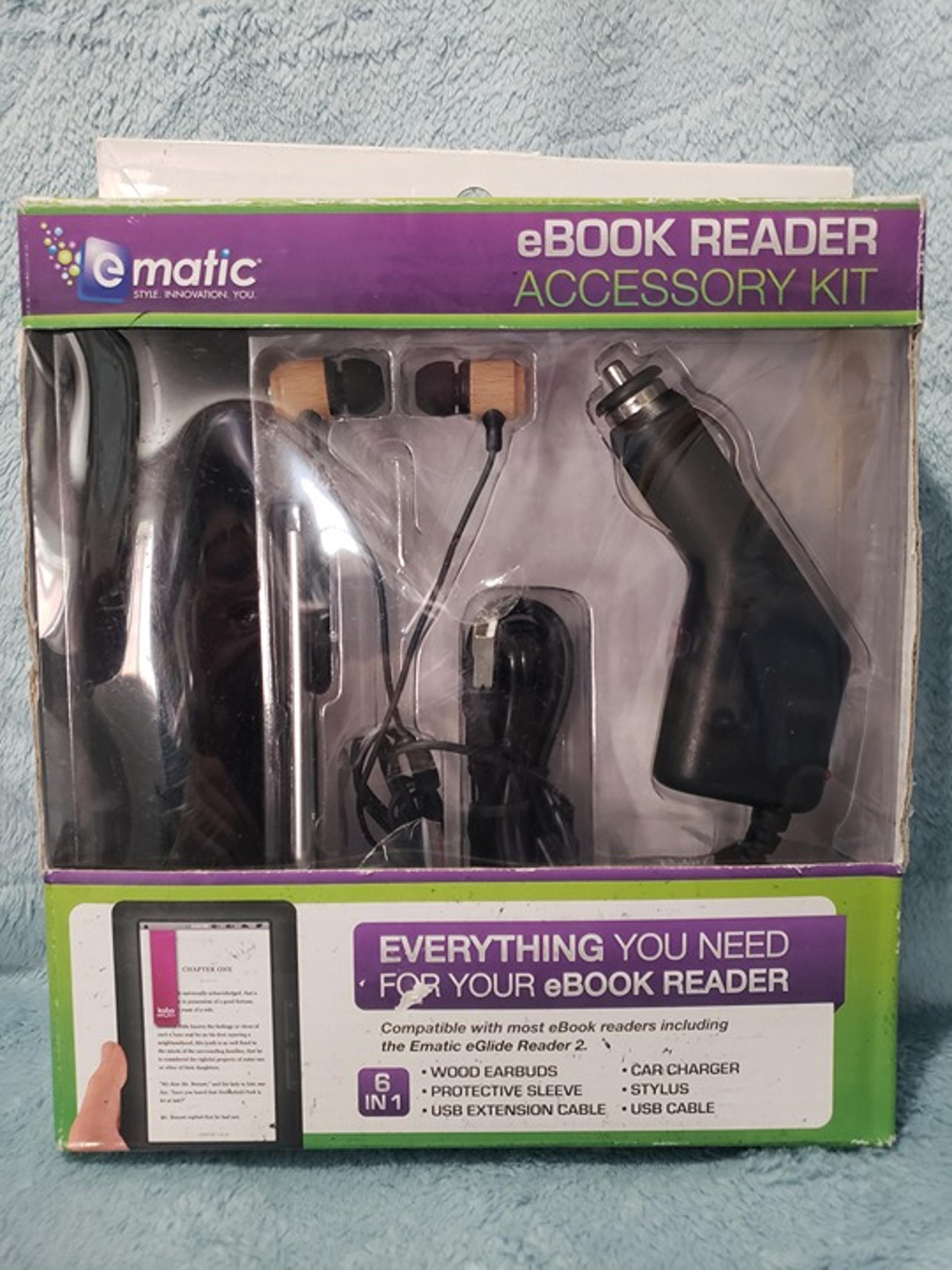 E Matic E Book Reader  Accessory Kit 6 in One