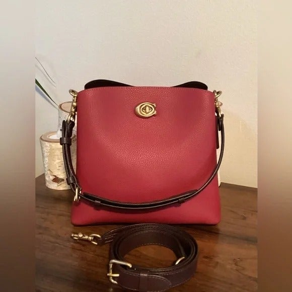 Willow Bucket Bag In Colorblock With Signature Canvas Interior