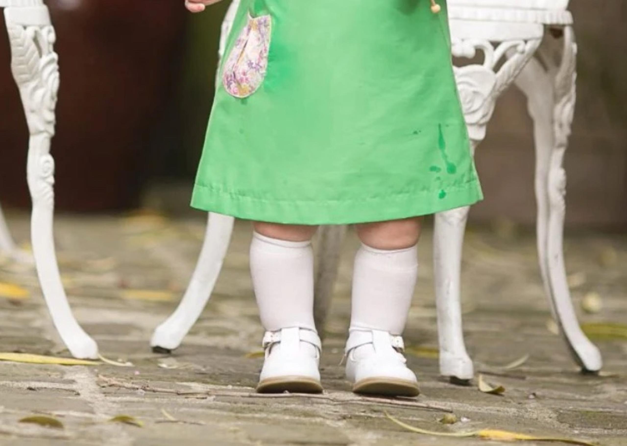 FOOTMATES HARPER GIRLS SHOES LEATHER WHITE SIZE 5