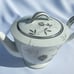 Noritake Rosamor 3 Cup Tea Pot 5851 White Floral Roses Silver Accent