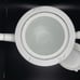 Noritake Rosamor 3 Cup Tea Pot 5851 White Floral Roses Silver Accent