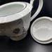 Noritake Rosamor 3 Cup Tea Pot 5851 White Floral Roses Silver Accent