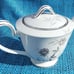 Noritake Rosamor 3 Cup Tea Pot 5851 White Floral Roses Silver Accent