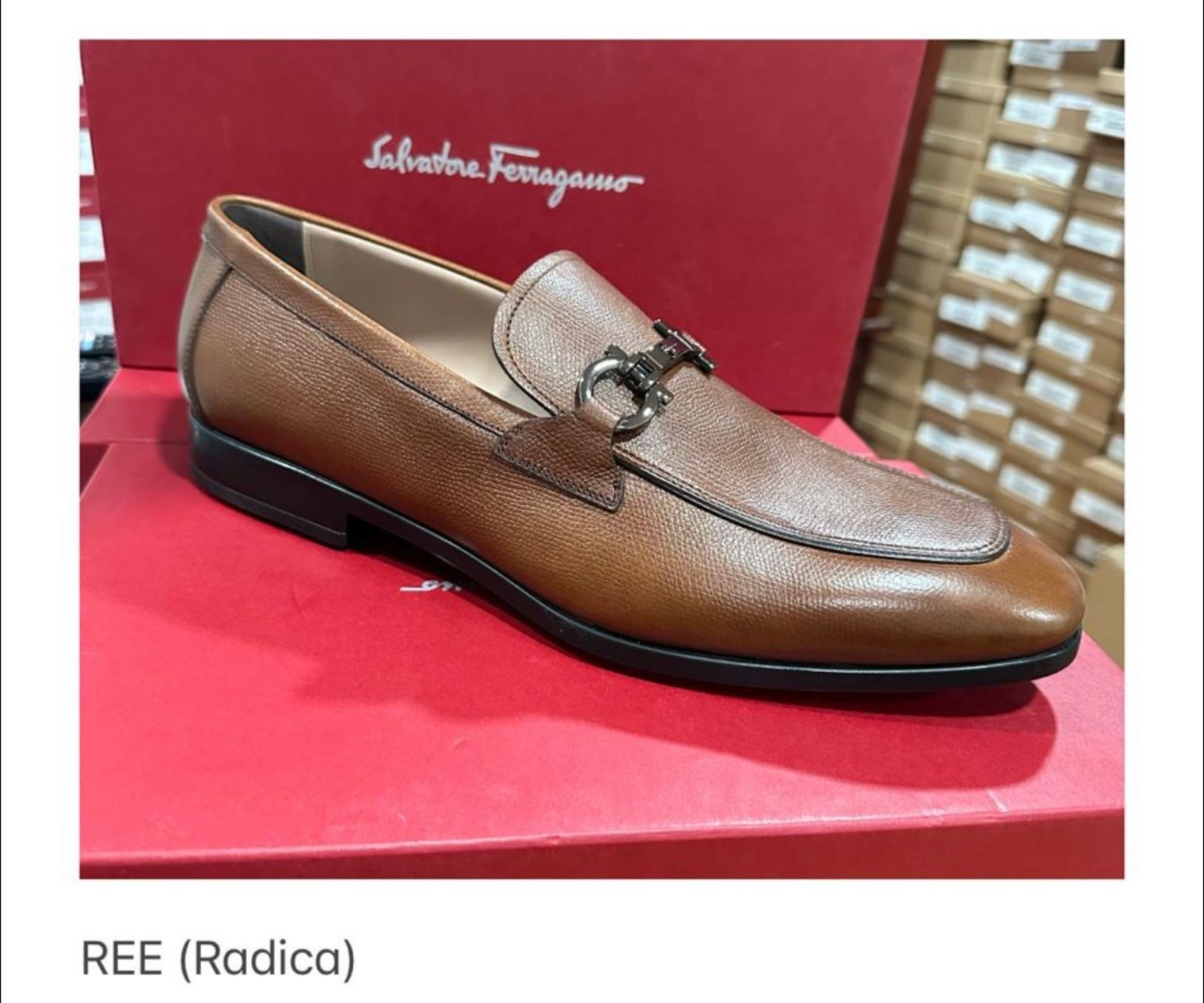 Salvatore Ferragamo men’s REE Shoes. brown. Size 8 NWB