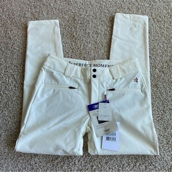 PERFECT MOMENT Aurora slim-leg ski pants White NWT size Large