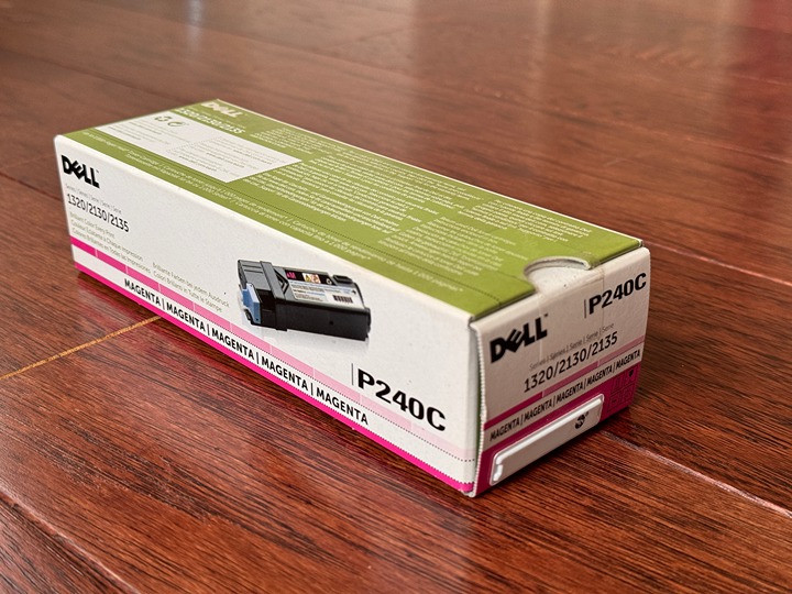 Genuine Sealed OEM Dell P240C Magenta Toner Cartridge