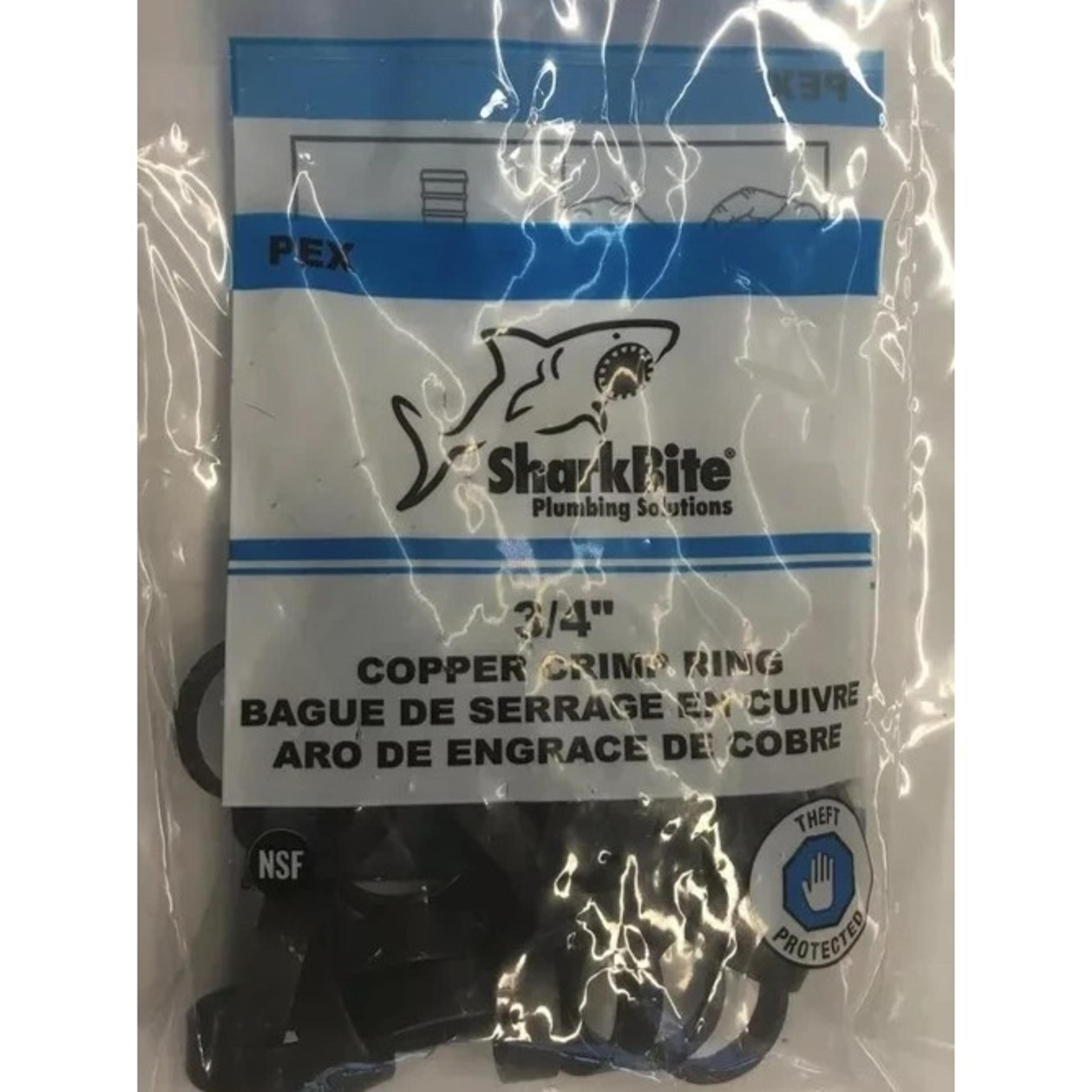 SharkBite 3/4 in. PEX Barb Copper Crimp Rings (25-Pack)