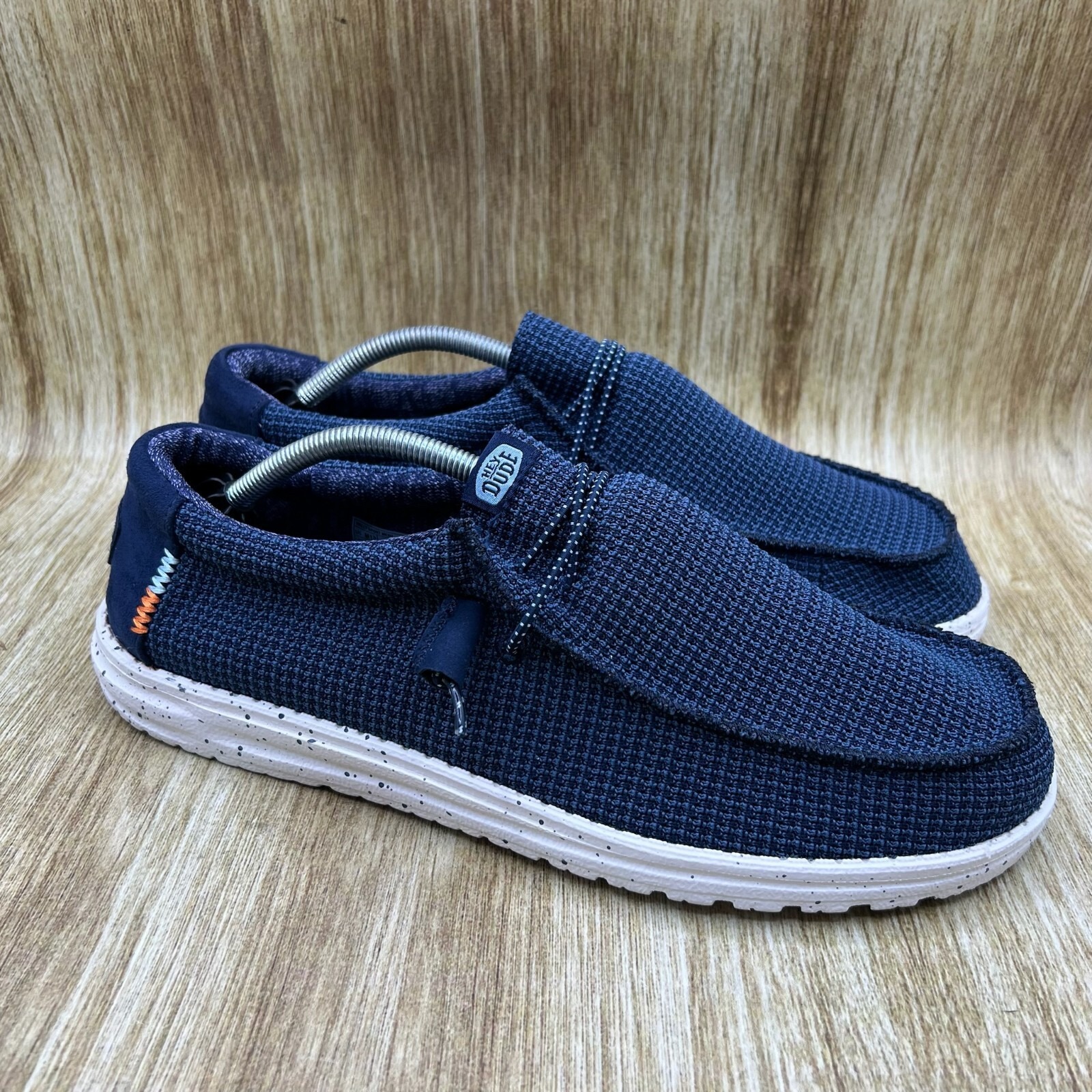 Hey Dude Shoes Wally Sport Mesh Men's Size 13 Navy Blue Slip On Shoes Casual
