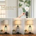 Set Of 2 Black Metal 29” 2-Light Table Lamps w/USB Slots
