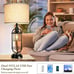 Set Of 2 Black Metal 29” 2-Light Table Lamps w/USB Slots