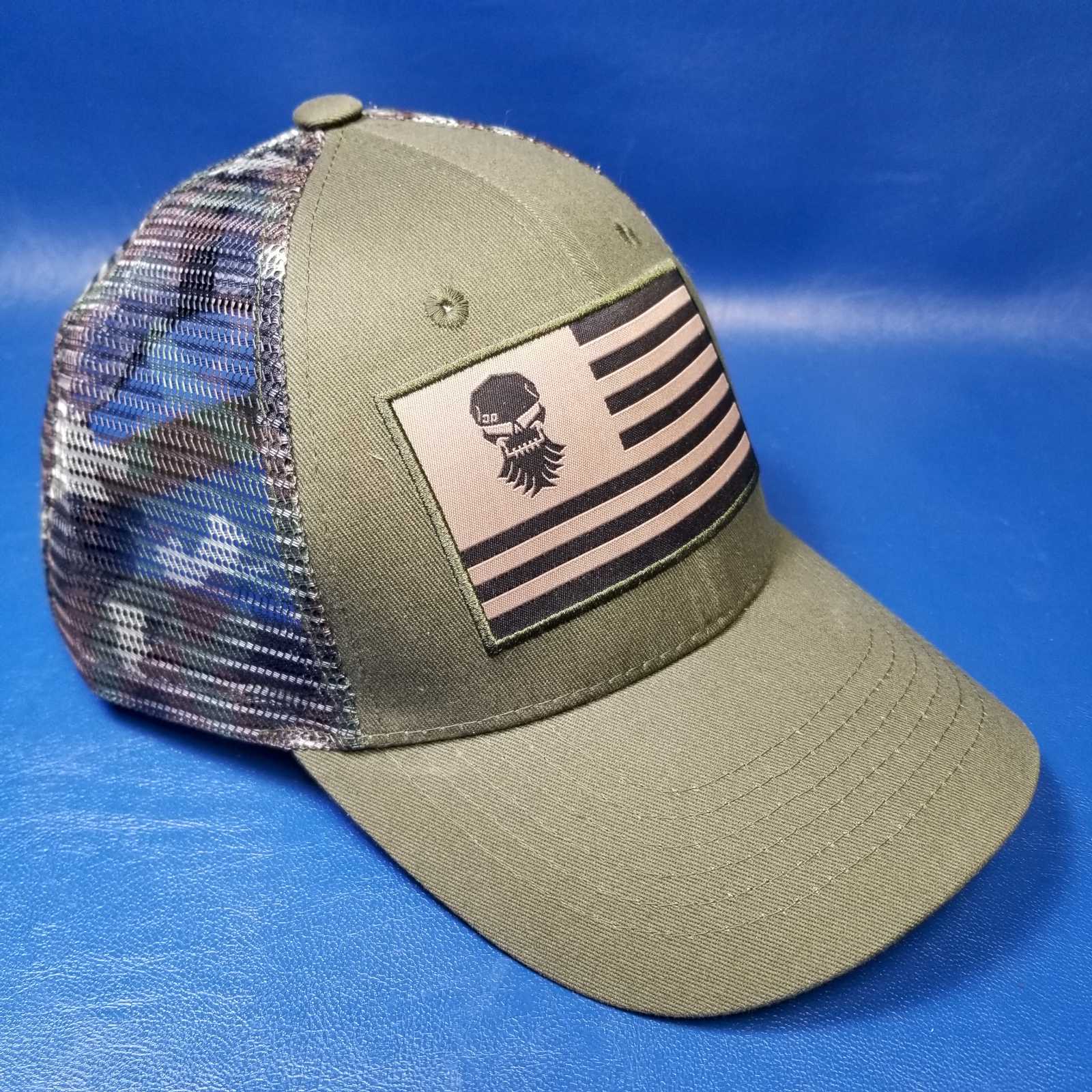 DIESEL BROTHERS American flag baseball hat camo green snapback cap