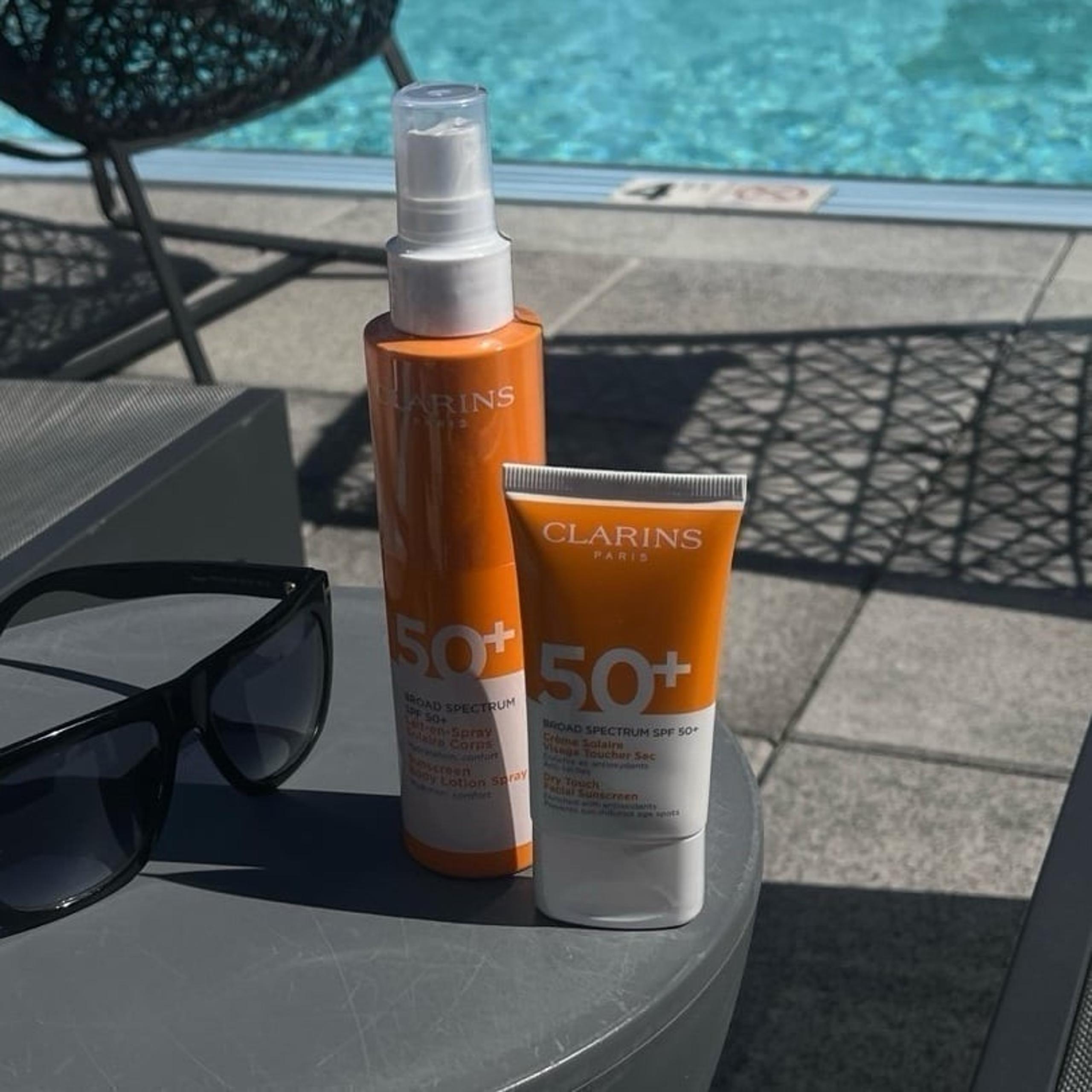 Clarins Dry Touch Facial Sunscreen + Body Lotion Spray - Broad Spectrum SPF 50+
