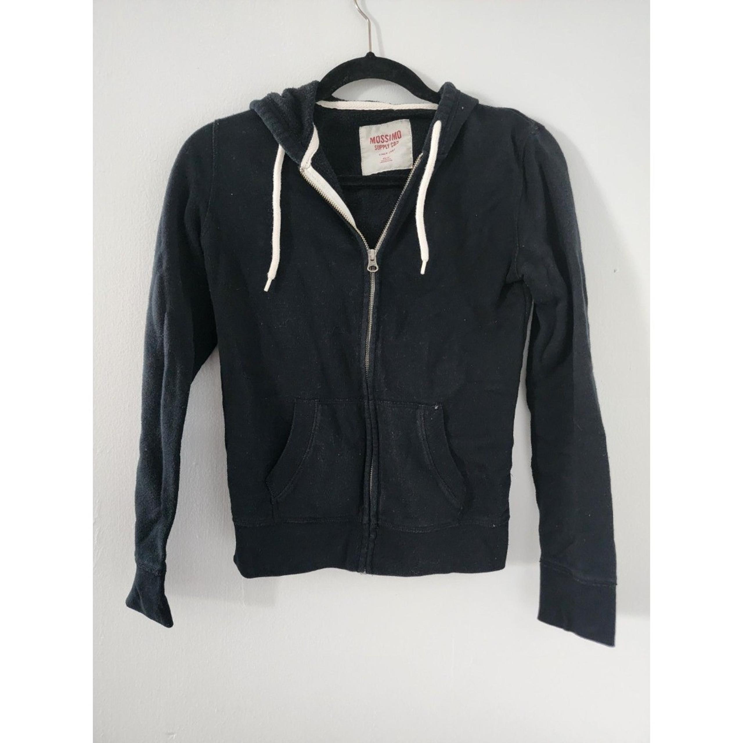 Mossimo Supply Co. Women Black Zip Up Hoodie XS
