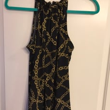 Michael kors gold chain halter