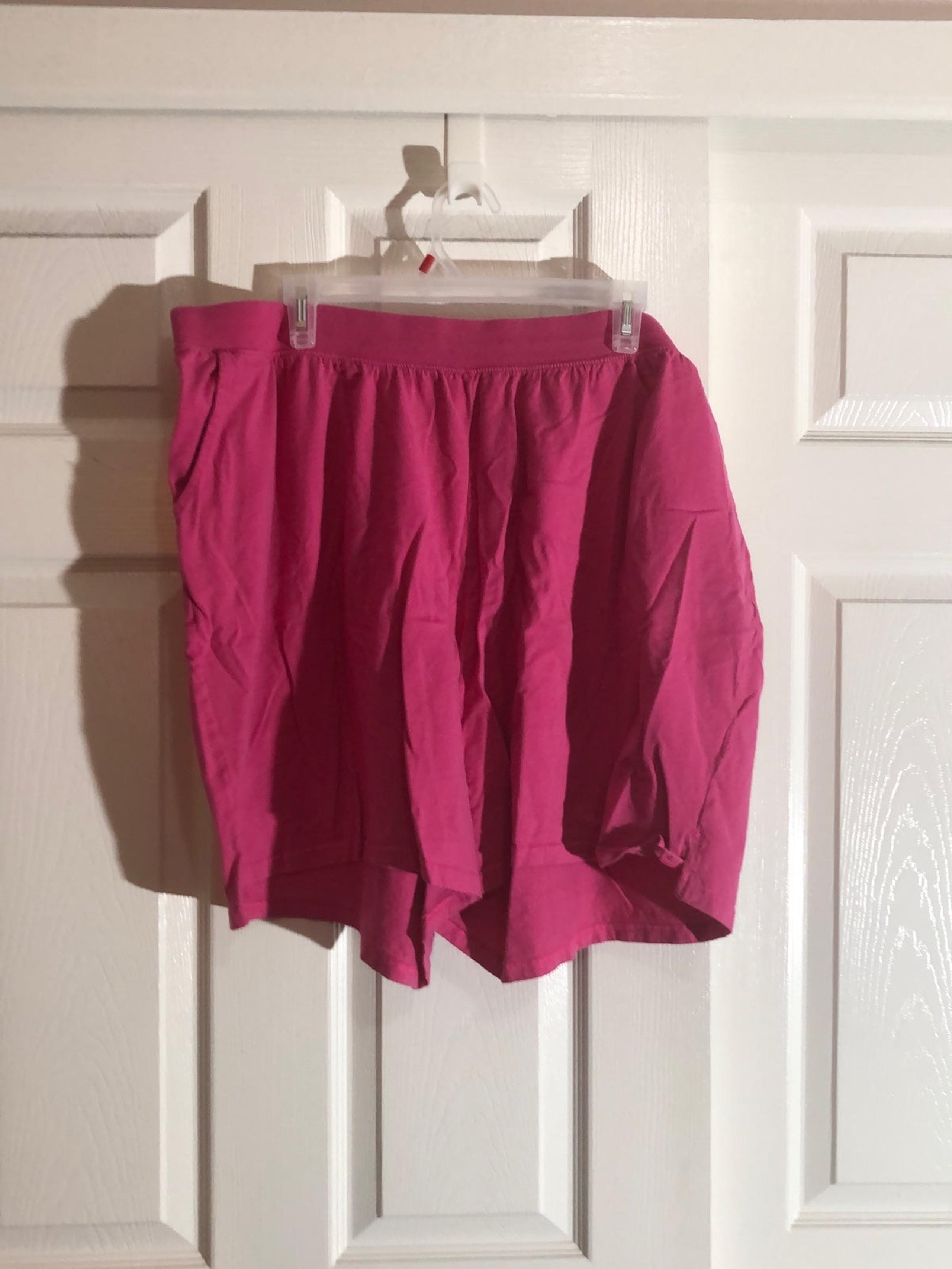 Hanes just my size women’s 4X pink shorts￼