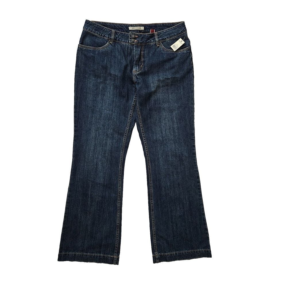 Stetson (Womens 14 Regular) Blue Denim Jeans 214 City Trouser Flare Leg New