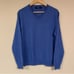 J CREW Blue Sweater Men's Medium 100% Merino Wool V Neck Pullover Lightweight
