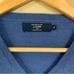 J CREW Blue Sweater Men's Medium 100% Merino Wool V Neck Pullover Lightweight