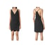 AllSaints Nordstrom Black Mini LBD V-Neck Cocktail Dress Size 0 MSRP 215 Glam