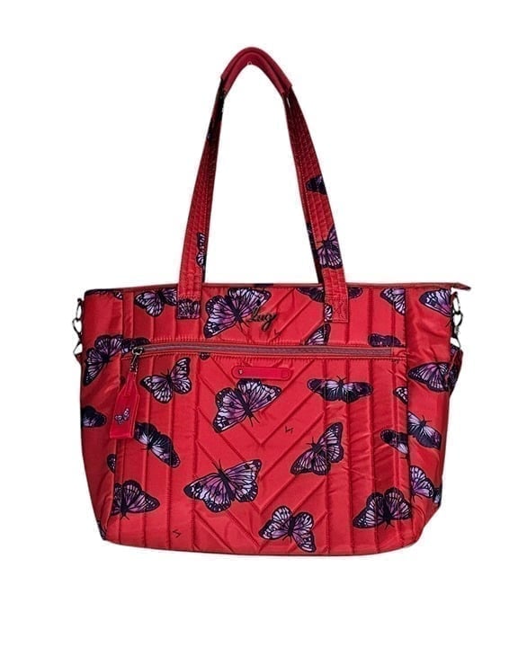 Lug Convertible Carryall Paddle Tote - Butterfly Poppy