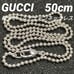 GUCCI Gucci Necklace Ball Chain 50cm 925 Silver