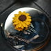 Rare Find Your Sun intact candle (earrings inside) with Sunflowers size 7 ring