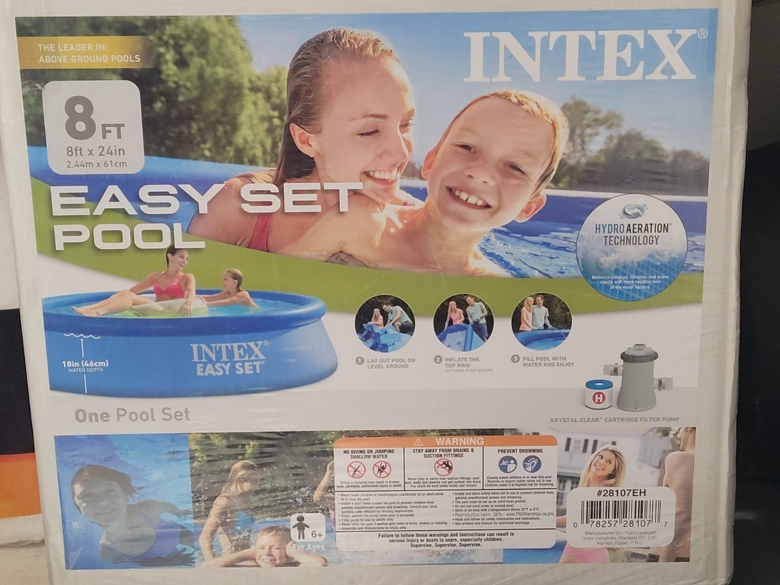 New Intex 8feet swimming pool