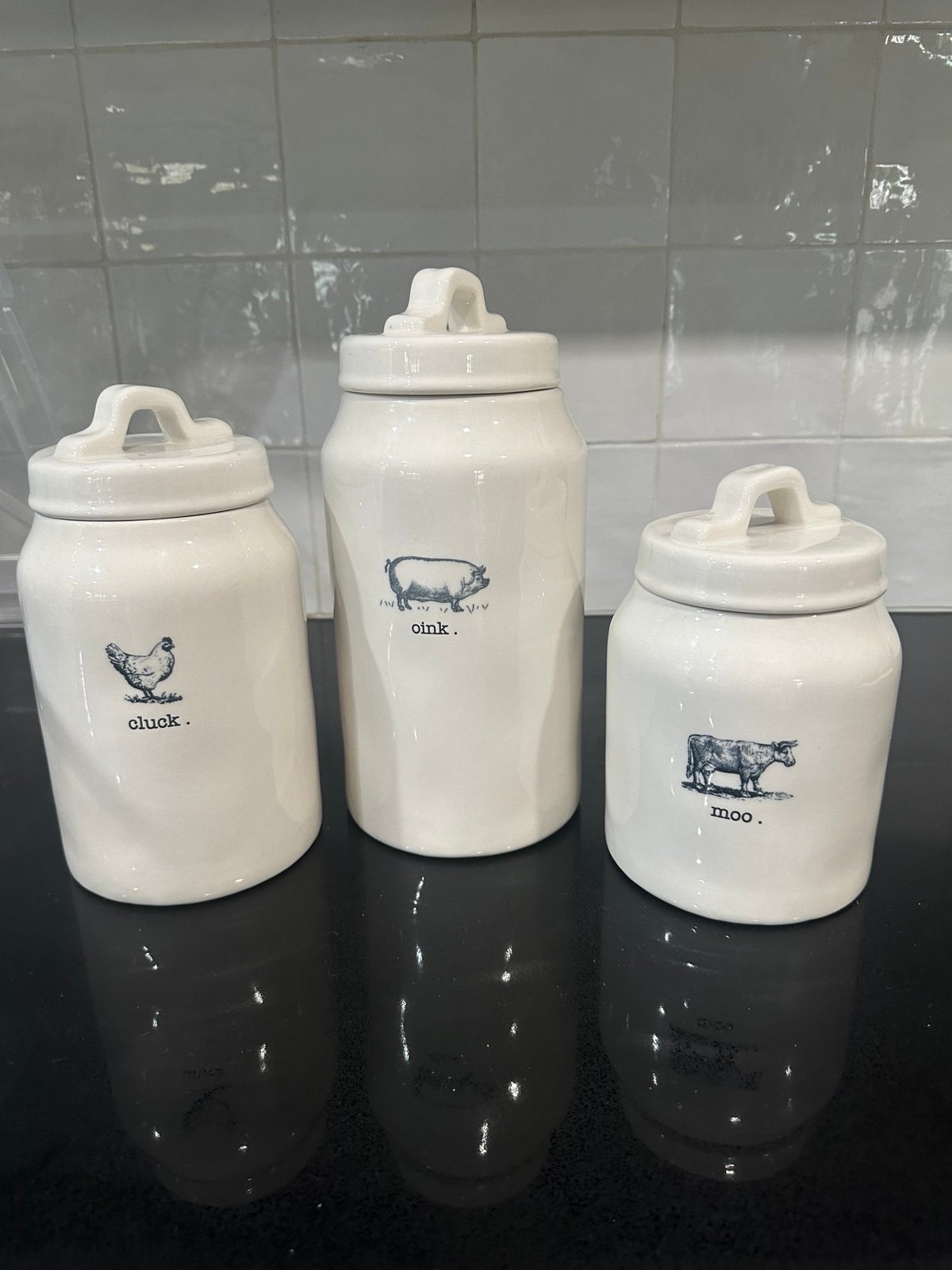 Rae Dunn Farmline Canister Set