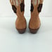 Free People EU 38 Roundhouse Stitch Boots Tan Brown Western Suede Embroidered