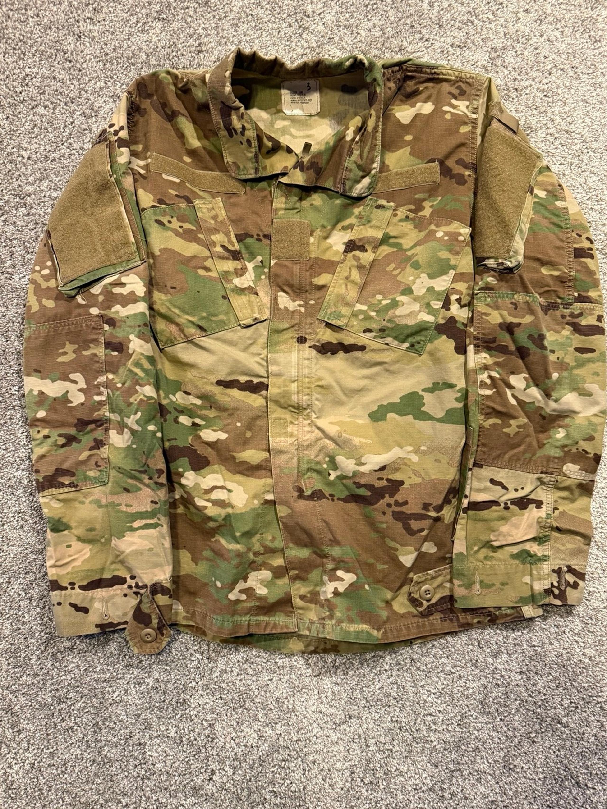 US Military Army Combat Uniform Unisex Coat Jacket ACU Medium Long Multicam