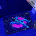 1PC Astronaut Flannel Luminous Carpet, UV Black Light, Non-woven Back.