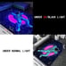 1PC Astronaut Flannel Luminous Carpet, UV Black Light, Non-woven Back.