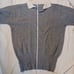 Gray/White Lambswool Collared Sweater