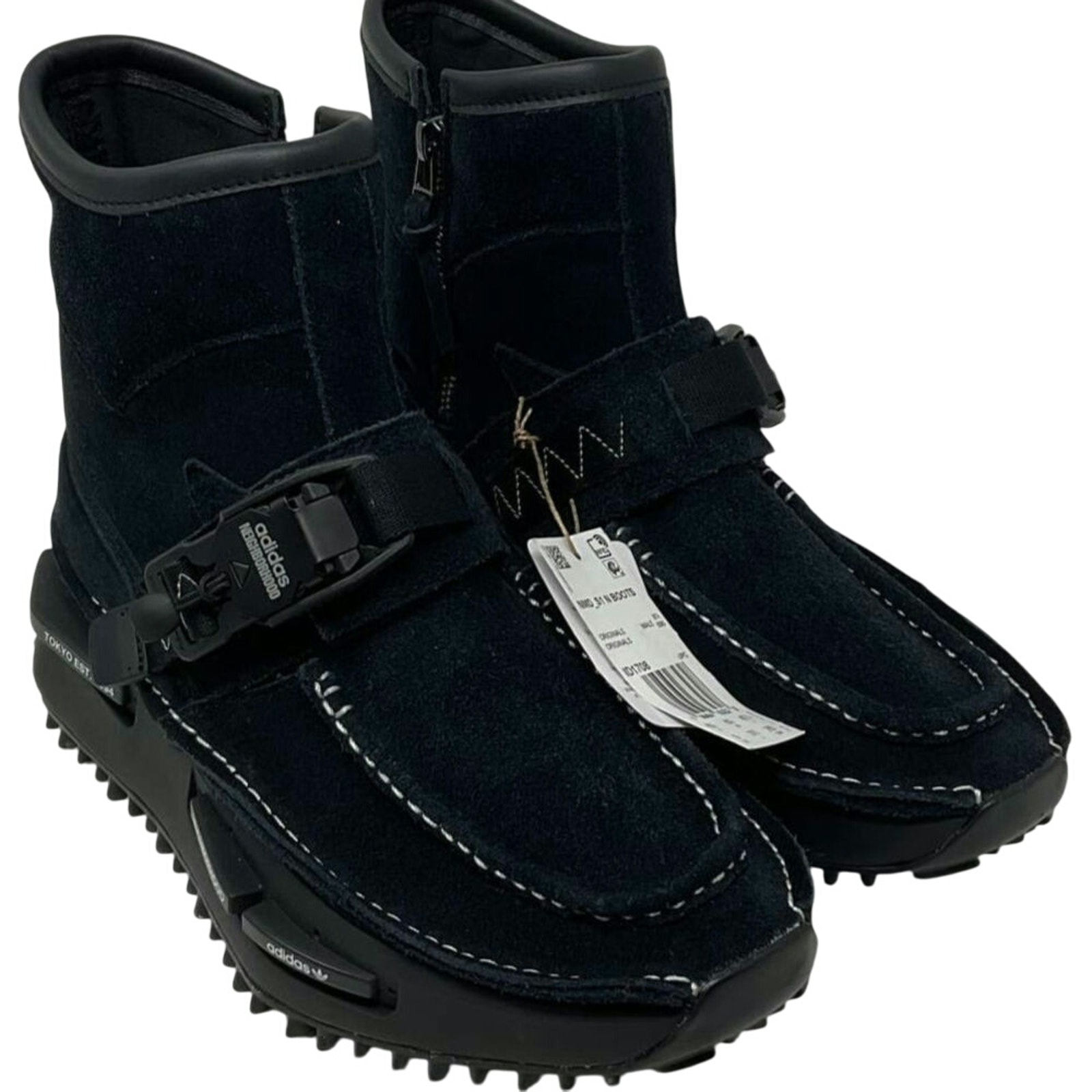 Neighborhood X Adidas NMD S1 Tactical Boots Black Suede Men's Size 9 ID1708 NWT