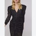 Revolve ASTR the label Toulouse Princess Sleeve Midi Dress Polka Dots Velvet XS